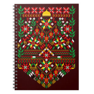 Palestina Tatreez Traditional Embrodery Anteckningsbok