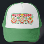Palestina Tatreez Traditional Embrodery Keps<br><div class="desc">Tatreez är en form av traditionell palestinsk broderi. Tatreez, som betyder "broderier" på arabiska, används för att hänvisa till det traditionella stil av broderier som praktiseras i palestinska och palestinska diasporasamhällen. Contemporaryn är ofta från 1800-talet. Stil i kor-stygn brodery som kallas fallaḥ i har praktiserats bland arabsamfunden i Medelhavsområdet i...</div>