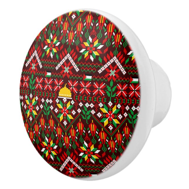 Palestina Tatreez Traditional Embrodery Knopp (Höger)