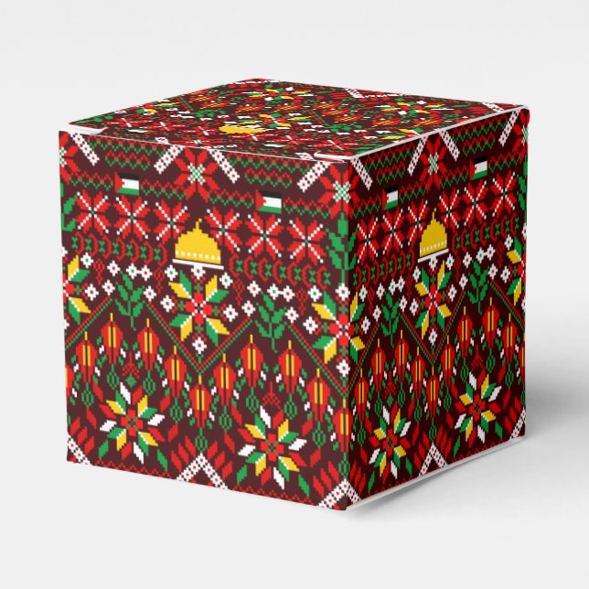 Palestina Tatreez Traditional Embrodery Presentaskar (Framsidan Sidan)