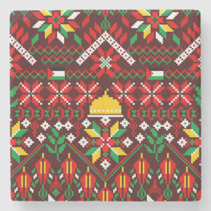 Palestina Tatreez Traditional Embrodery Stenunderlägg