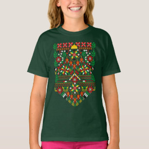 Palestina Tatreez Traditional Embrodery T Shirt