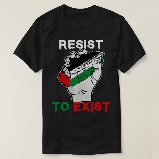 Palestina vägrar att ge upp sin premie t shirt (Design framsida)