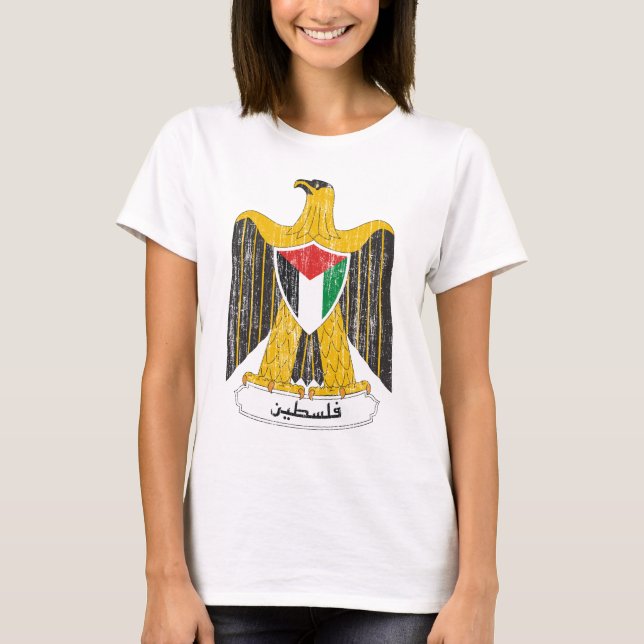 Palestina vapensköld t-shirt (Framsida)