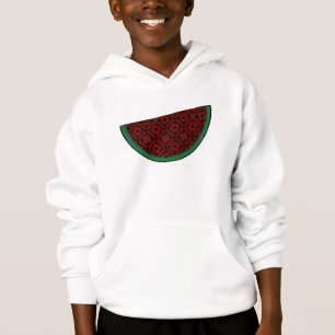 Palestina vattenmelon Broderi röd tatreez T Shirt