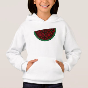 Palestina vattenmelon Broderi röd tatreez T Shirt