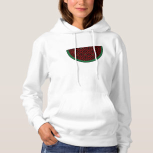 Palestina vattenmelon Broderi röd tatreez T Shirt