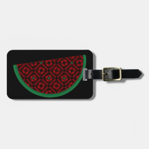Palestina - vattenmelon Embroidery red tatuering Bagagebricka