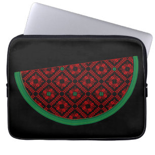 Palestina - vattenmelon Embroidery red tatuering Laptop Fodral