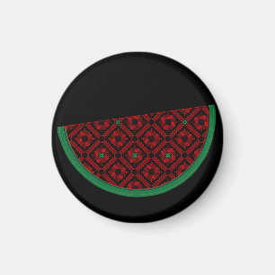Palestina - vattenmelon Embroidery red tatuering Magnet