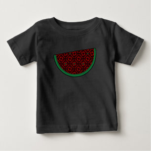 Palestina - vattenmelon Embroidery red tatuering T Shirt