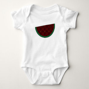Palestina - vattenmelon Embroidery red tatuering T Shirt