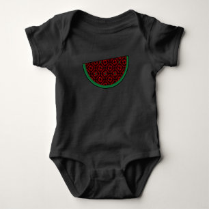 Palestina - vattenmelon Embroidery red tatuering T Shirt