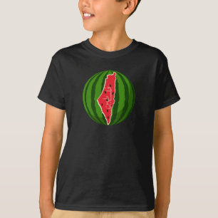 Palestina Vattenmelon Flagga Karta. Fria palestini T Shirt