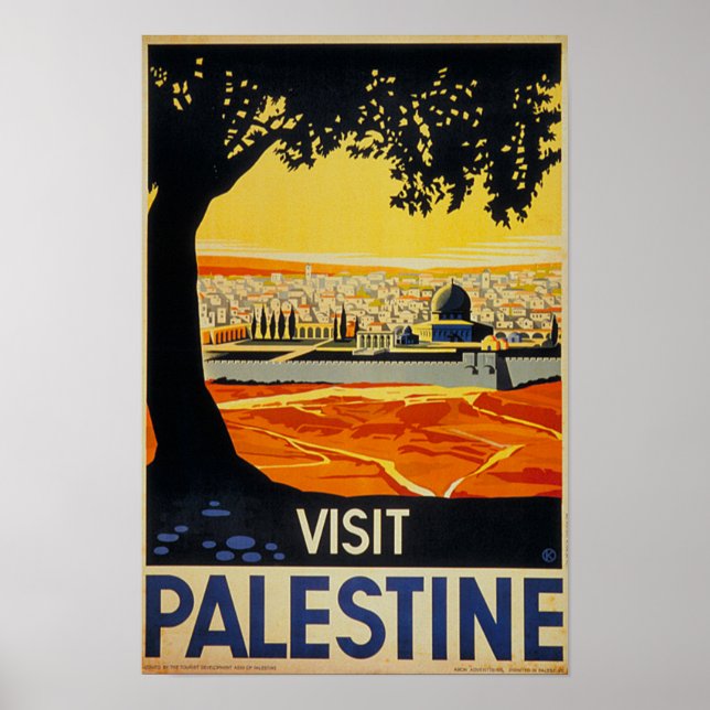 Palestina Vintage resor Poster (Framsidan)
