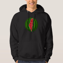 Palestina Watermelon Flagga Karta. Fria palestinie Hoodie