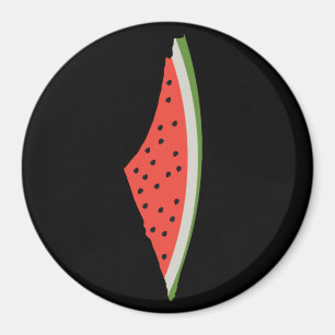 Palestina Watermelon Flagga Karta. Fria palestinie Magnet
