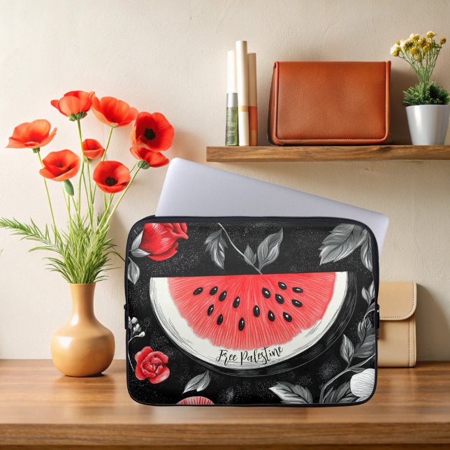 Palestina Watermelon Laptop Fodral (Free Palestine Watermelon Laptop Case)