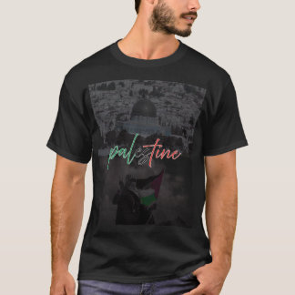 Palestinadagen Sten & Freedom Flagga - Solida T Shirt