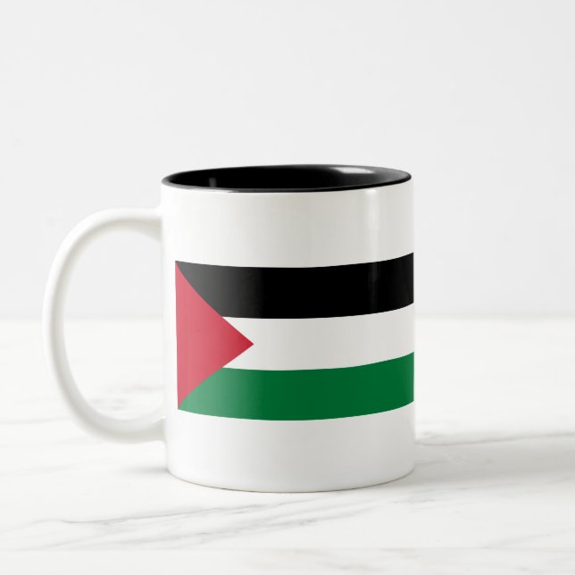 Palestinaflagga Två-Tonad Mugg (Vänster)