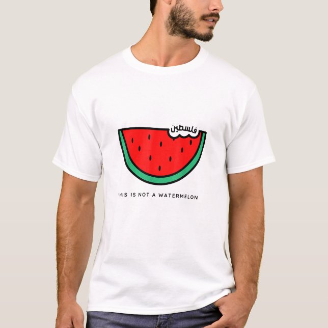 Palestinainsamlingen "Detta är inte en vattenmelon T Shirt (Framsida)