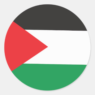 Palestinaknappen, den patriotiska palestinska Flag Runt Klistermärke