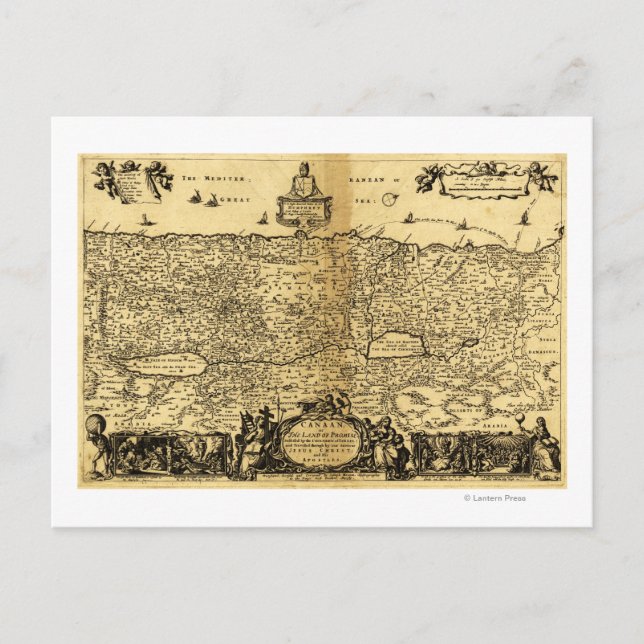 PalestinaPanoramakartaPalestina Vykort (Framsida)