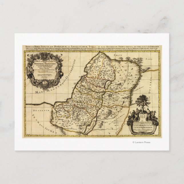 PalestinaPanoramisk kartaPalestina 2 Vykort (Framsida)