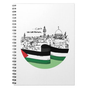 Palestinas arv och hopp: Vi kommer att återvända Anteckningsbok