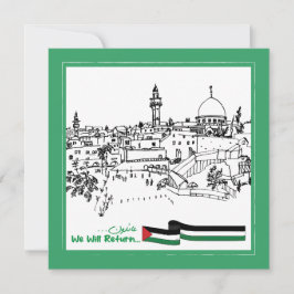 Palestinas arv och hopp: Vi kommer att återvända Inbjudningar