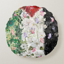 Palestinas enklaste sjö med Keffiyeh Scarf Rund Kudde