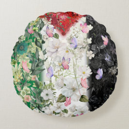 Palestinas enklaste sjö med Keffiyeh Scarf Rund Kudde