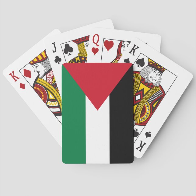 Palestinas flagga casinokort (Baksidan)