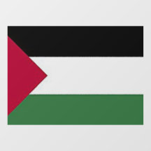 Palestinas flagga Fönsterglasdekal