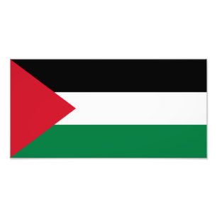 Palestinas flagga fototryck