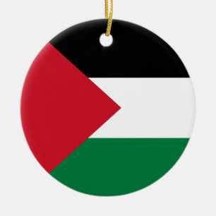 Palestinas flagga julgransprydnad keramik