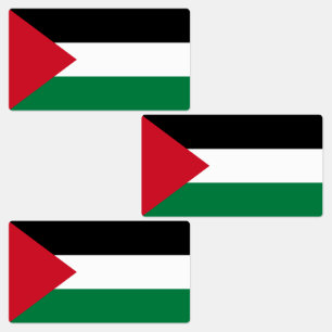 Palestinas flagga klistermärke