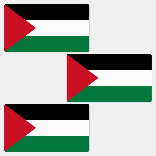 Palestinas flagga klistermärke (Grupp)