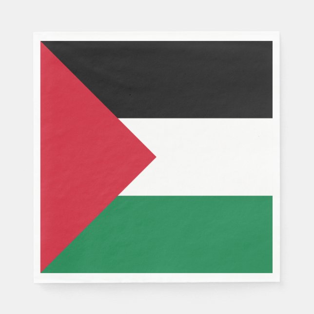 Palestinas flagga pappersservett (Framsidan)