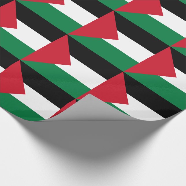 Palestinas flagga presentpapper (Hörn)