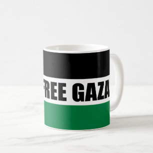 Palestinas flagga, Spara Gaza, fritt Gaza Kaffemugg