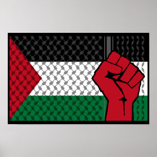 Palestinas flagga, Spara Gaza, fritt Gaza Poster