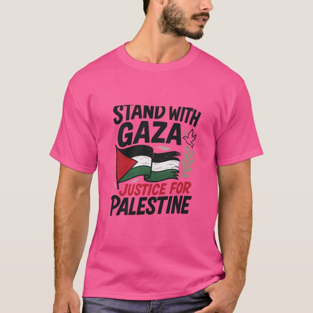 Palestinas fria position med Palestina T Shirt (Framsida)