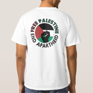 Palestinas fria slut på apartheid Palestina-Flagga T Shirt