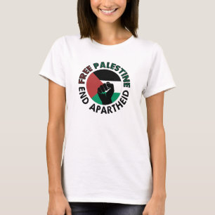 Palestinas fria slut på apartheid Palestina-Flagga Tee