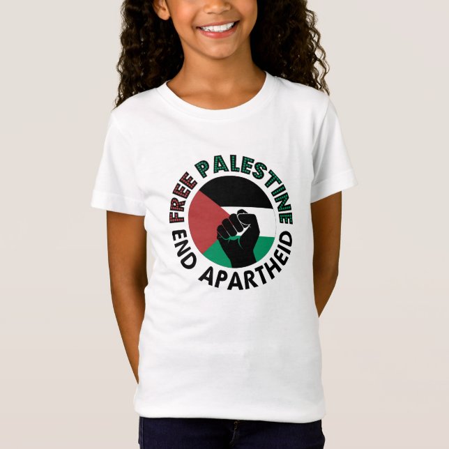 Palestinas fria slut på apartheid Palestina-Flagga Tröja (Framsida)