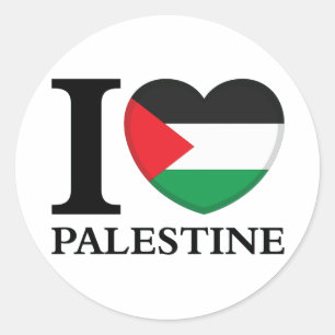 Palestinas frihet Palestina Patriotic Free Gaza Pa Runt Klistermärke