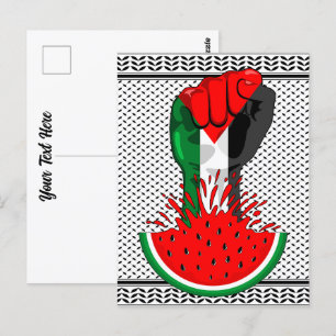 Palestinas motstånd börjar på Watermelon Vykort