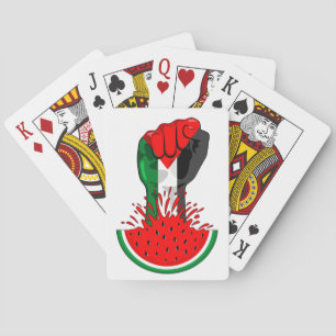Palestinas motstånd börjar på Watermelonsymbolen Casinokort