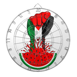 Palestinas motstånd börjar på Watermelonsymbolen Darttavla